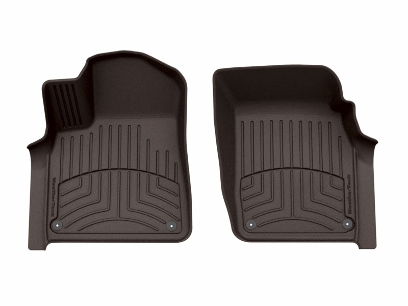 Audi Q7 Floor Mats - Front - WeatherTech - FloorLiner HP - Cocoa - `17-`25