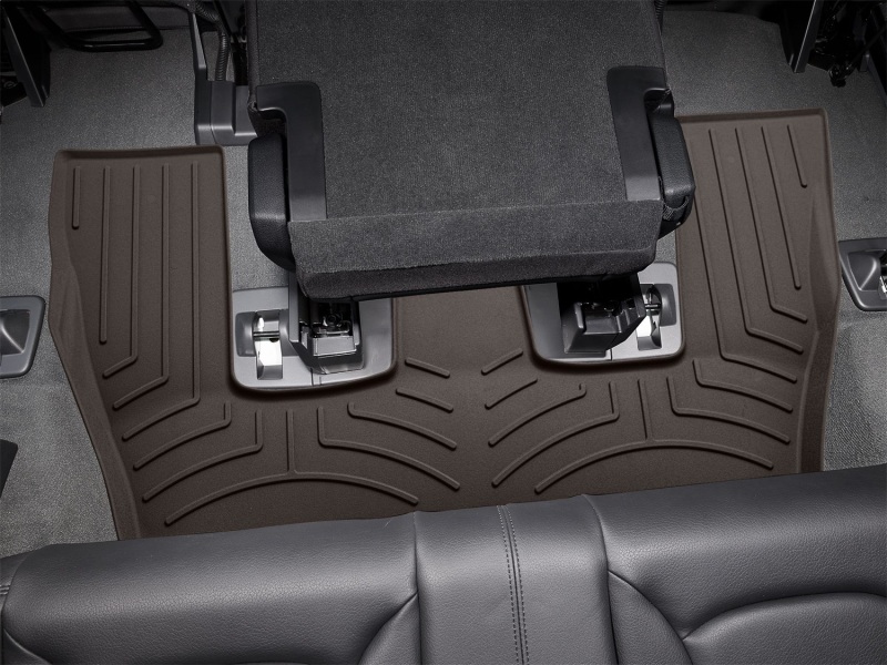 Audi Q7 Floor Mat Set - Rear - WeatherTech - FloorLiner HP - Cocoa - `17-`25