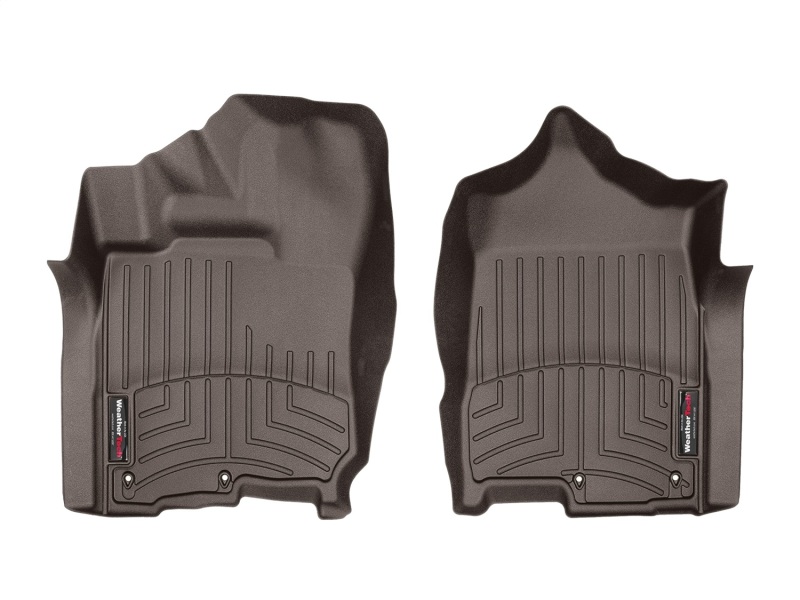 Nissan Titan XD FloorLiner - Front - WeatherTech - DigitalFit - Cocoa - `16-`27