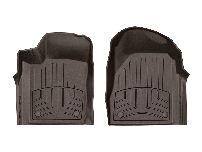 Dodge Durango Floor Mat Set - Front - WeatherTech - FloorLiner HP - Cocoa - `16-`27