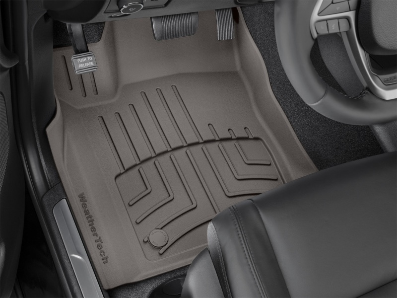 Dodge Durango Floor Mat Set - Front - WeatherTech - FloorLiner HP - Cocoa - `16-`27