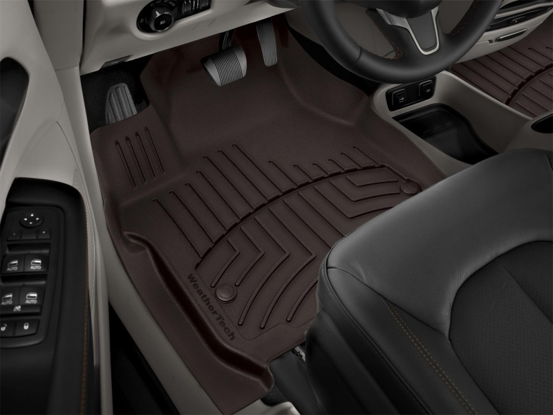 Chrysler Pacifica Floor Mat - Front - WeatherTech - FloorLiner HP - Cocoa - `17-`27