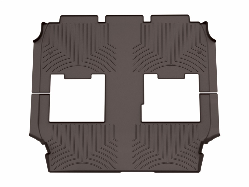 Chrysler Pacifica Hybrid Floor Mat Set - Rear and Third Row - WeatherTech - FloorLiner HP - Cocoa - `17-`20