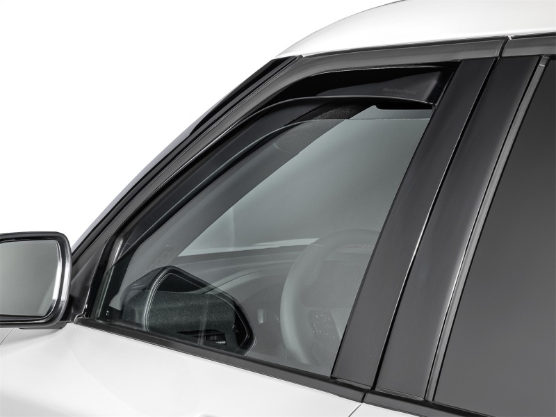 Ford Explorer Wind Deflectors - Front - WeatherTech - Side Window Deflector - Dark Smoke - `20-`25