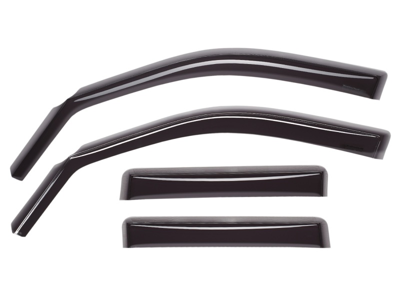 Lexus GS Side Window Deflectors - Front + Rear - WeatherTech - Dark Smoke - `13-`27