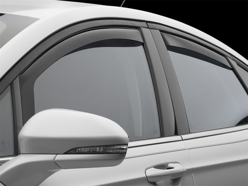 Ford Fusion Wind Deflectors - Front + Rear - WeatherTech - Dark Smoke - `13-`27
