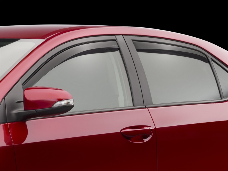 Toyota Corolla Wind Deflectors - Front + Rear - WeatherTech - Side Window Deflector - Dark Smoke - `14-`19