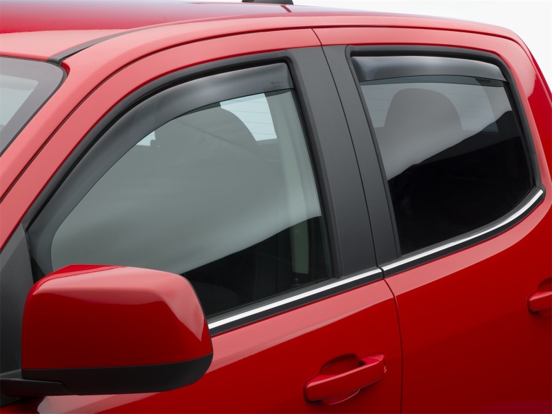 Chevrolet Colorado Wind Deflectors - Front + Rear - WeatherTech - Low Profile - Dark Smoke - `15-`27