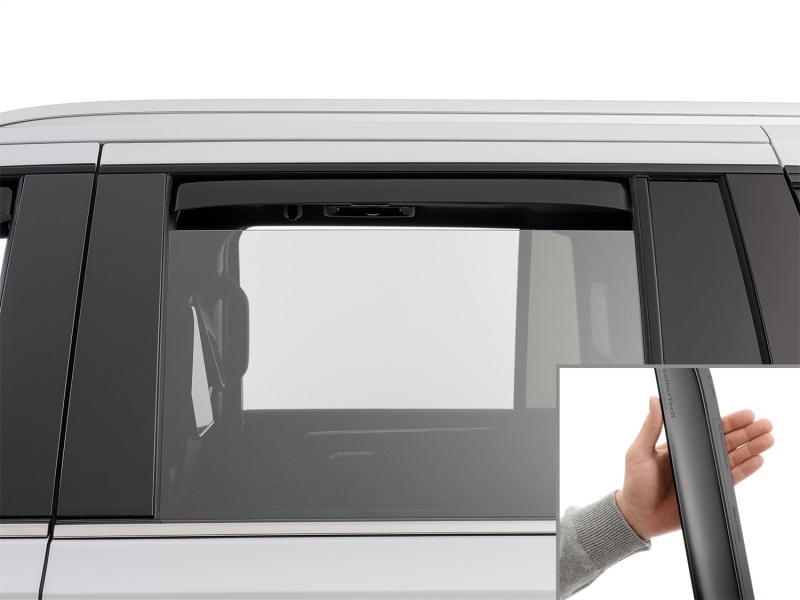 Cadillac Escalade-ESV Deflector - Rear - WeatherTech - Matte Black - `21-`26