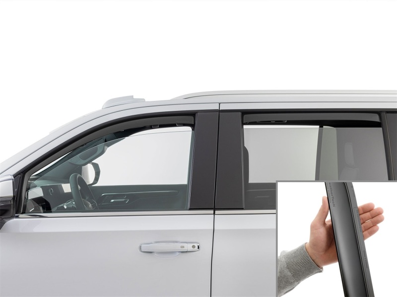 Cadillac Escalade ESV Wind Deflectors - Front + Rear - WeatherTech - Side Window Deflector Set - Matte Black - `21-`26
