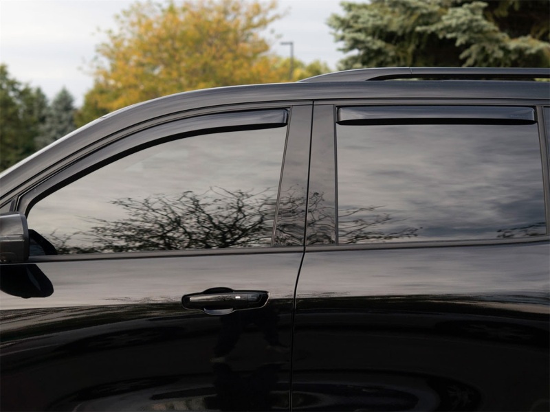 Chevrolet Traverse Side Window Deflectors - Front + Rear - WeatherTech - Dark Smoke - `24-`26