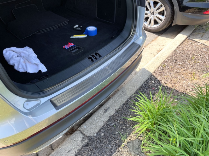 Lincoln Nautilus BumperTopper - Rear - WeatherTech - Black - `19-`23