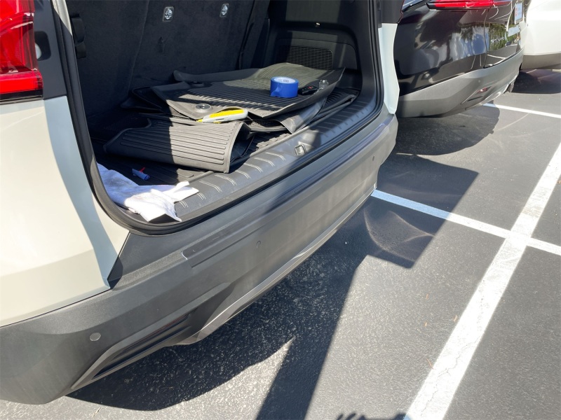 Toyota Grand Highlander Bumper Top Pad - Rear - WeatherTech - Black - 2024+