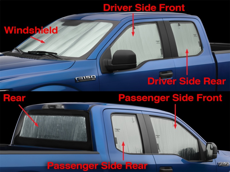 Ford F-150 Window Shade Kit - WeatherTech - TechShade Full Vehicle Kit - `15-`27