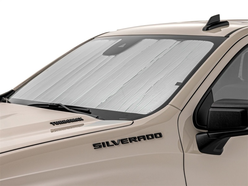 Chevrolet Silverado 1500 Window Shade - Front - WeatherTech - TechShade - Silver/Black - `22-`27