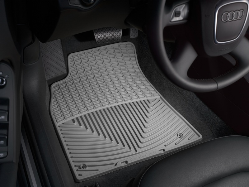Audi A4 Floor Mats - Front - WeatherTech - All-Weather Rubber - Grey - `09-`13