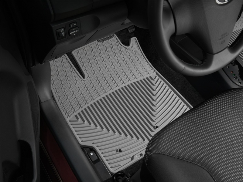 Toyota Yaris Floor Mats - Front - WeatherTech - Rubber - Grey - `07-`11