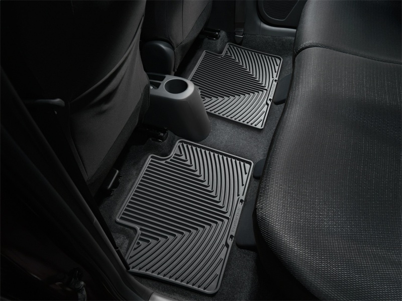 Toyota Yaris Floor Mats - Rear - WeatherTech - All-Weather Rubber - Black - `07-`11