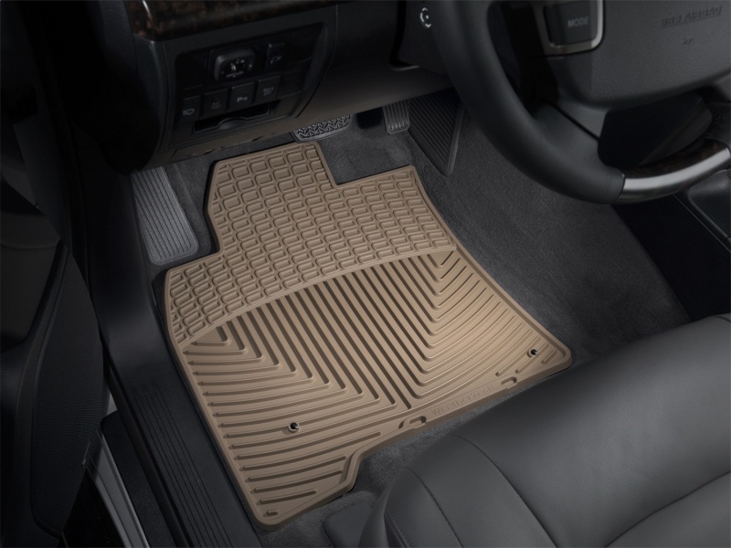 Lexus LX Rubber Mats - Front - WeatherTech - All-Weather - Tan - `08-`13