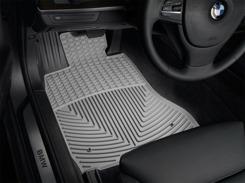 BMW 7 Series Rubber Mats - Front - WeatherTech - Grey - `10-`27