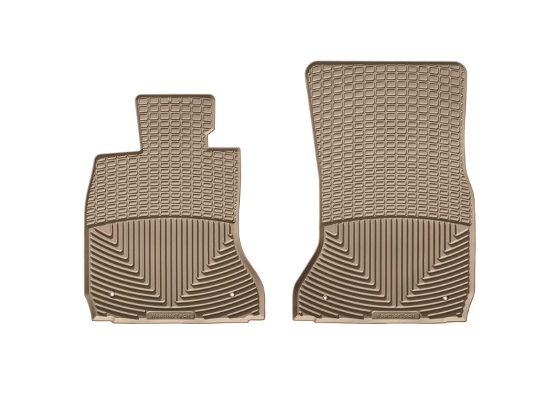 BMW 7 Series Floor Mats - Front - WeatherTech - All-Weather - Tan - `10-`27
