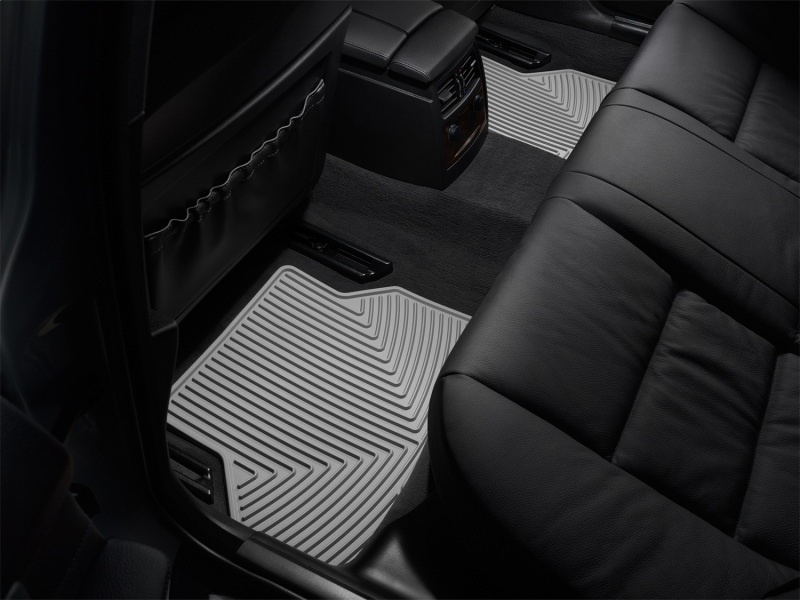 BMW 5 Series Rubber Floor Mats - Rear - WeatherTech - All-Weather - Grey - `04-`10