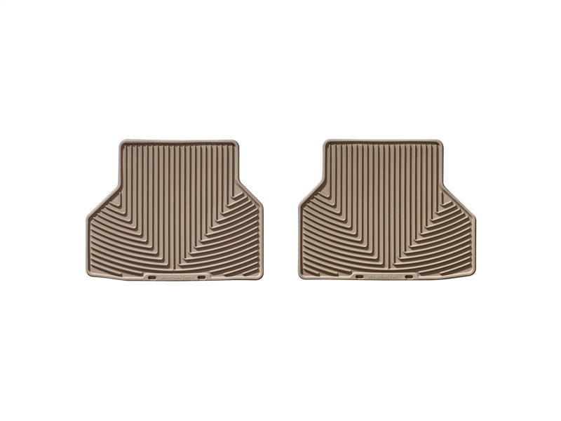 BMW 5 Series Floor Mats - Rear - WeatherTech - Rubber - Tan - `04-`10