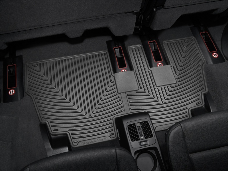 BMW X5 Floor Mats - Rear - WeatherTech - Rubber, All-Weather - Black - `07-`13