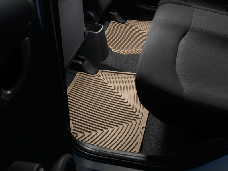Honda Accord Floor Mats - Rubber - Rear - WeatherTech - All-Weather - Tan - `08-`12