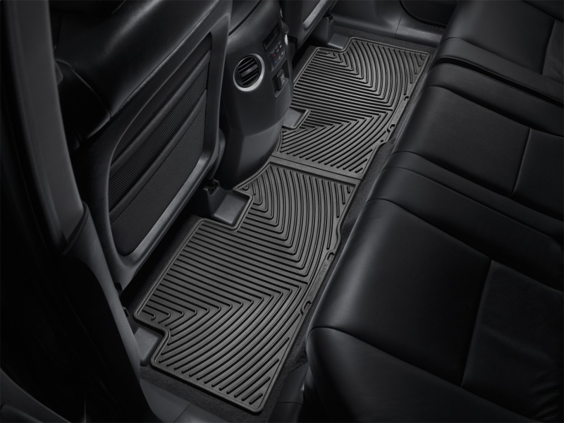 Honda Pilot Rubber Mats - Rear - WeatherTech - All-Weather - Black - `09-`13