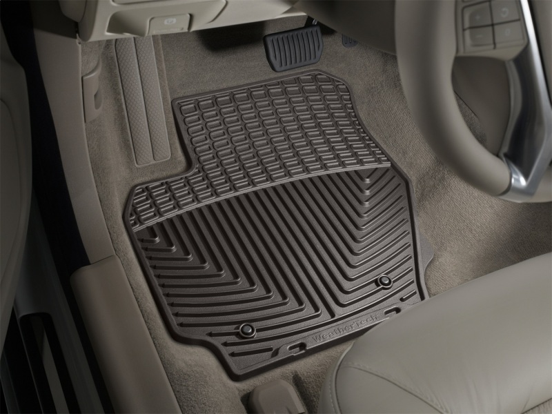 Volvo S80 Floor Mats - Front - WeatherTech - All-Weather Rubber - Cocoa - `07-`14
