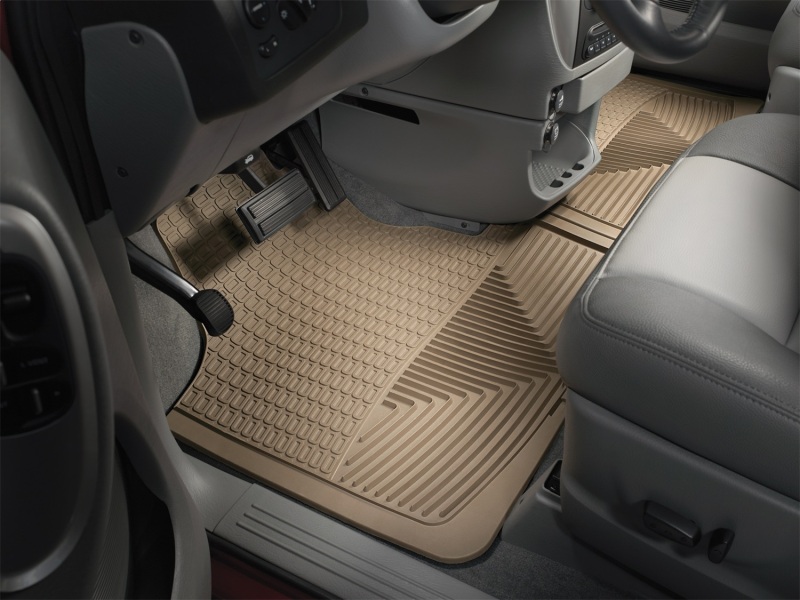 Chrysler Voyager Floor Mat Set - Front - WeatherTech - All-Weather - Tan - 2003