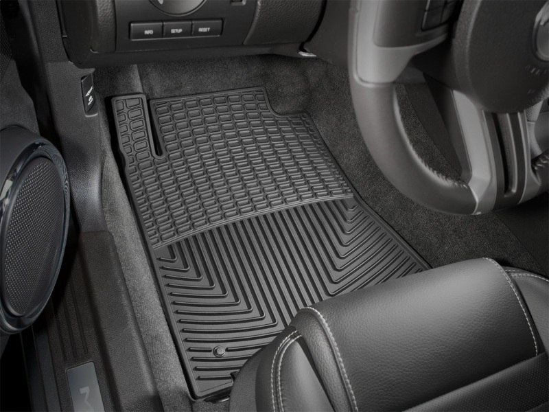 Ford Mustang Floor Mats - Front - WeatherTech - Rubber - Black - `10-`27