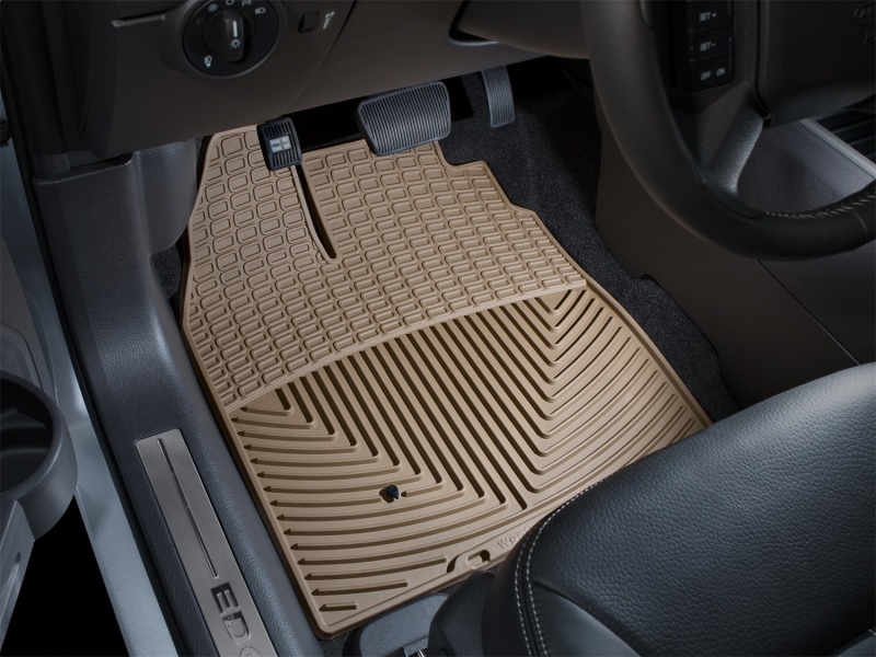 Ford Edge Rubber Floor Mats - Front - WeatherTech - All-Weather - Tan - `07-`12