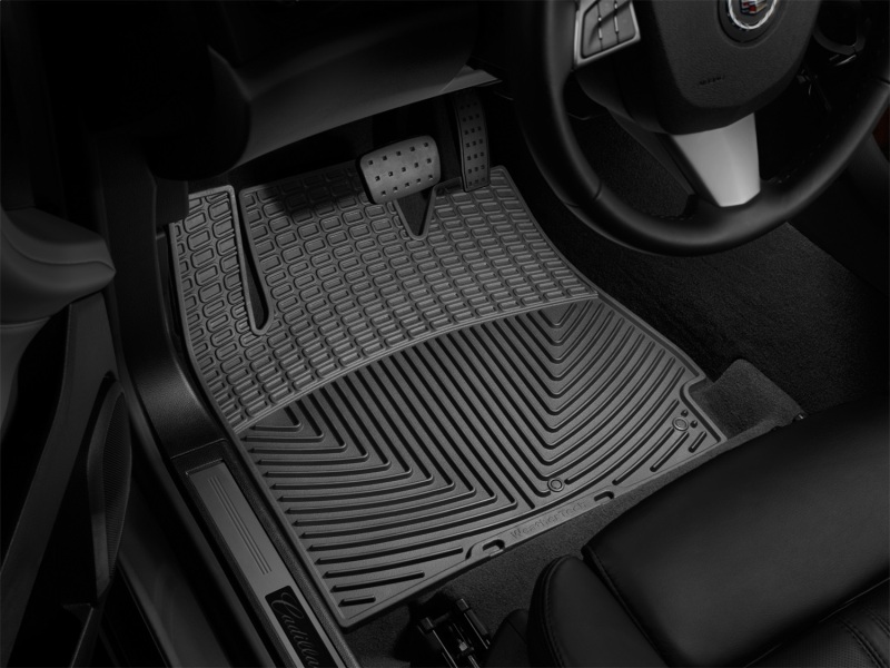 Cadillac SRX Rubber Mats - Front - WeatherTech - All-Weather - Black - `10-`27