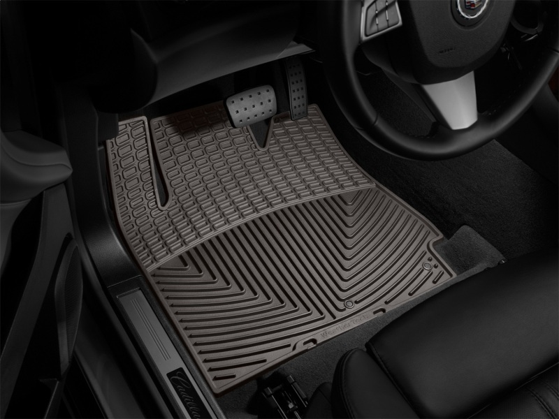 Cadillac SRX Floor Mats - Front - WeatherTech - All-Weather Rubber - Cocoa - `10-`27