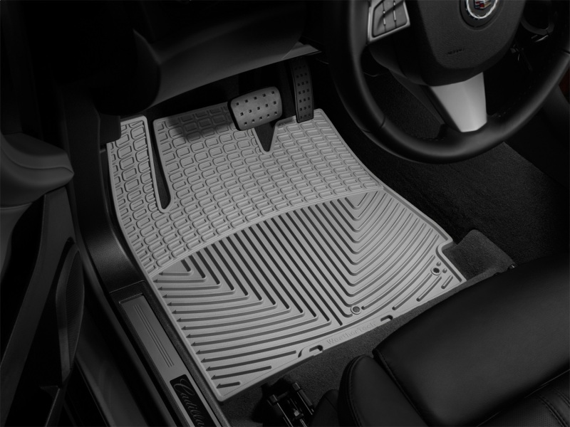 Cadillac SRX Rubber Mats - Front - WeatherTech - All-Weather - Grey - `10-`27
