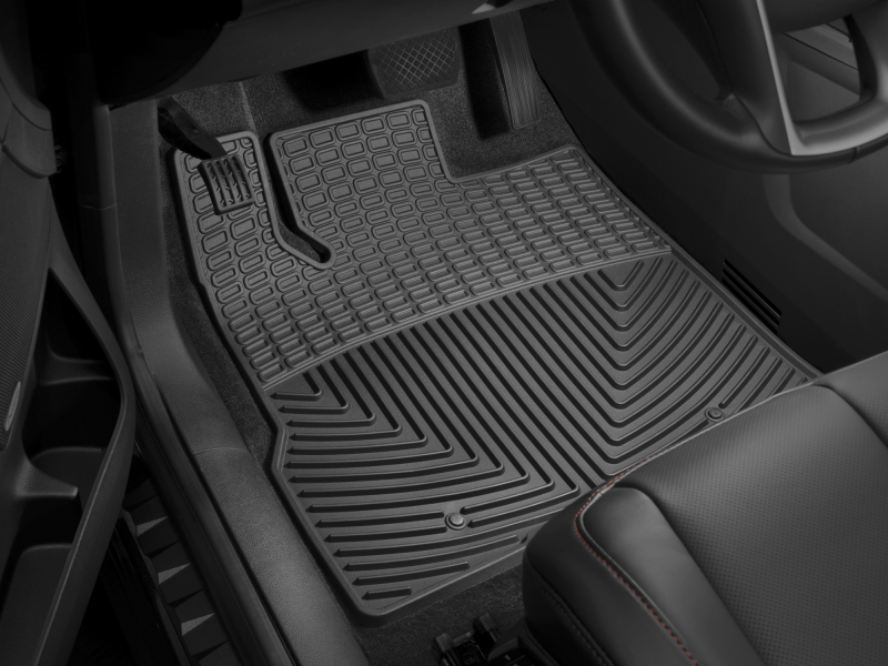 Honda Crosstour Floor Mats - Front + Rear - WeatherTech - All-Weather Rubber - Black - `10-`27