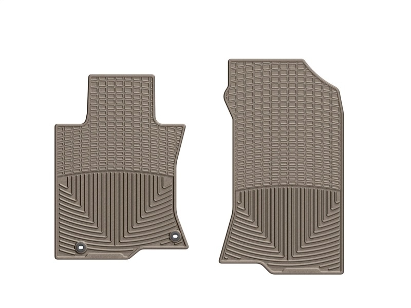 Honda Crosstour Rubber Mats - Front - WeatherTech - Tan - `10-`27