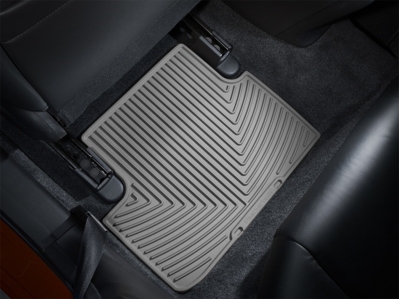 Honda Accord Rubber Floor Mats - Rear - WeatherTech - All-Weather - Grey - `08-`12