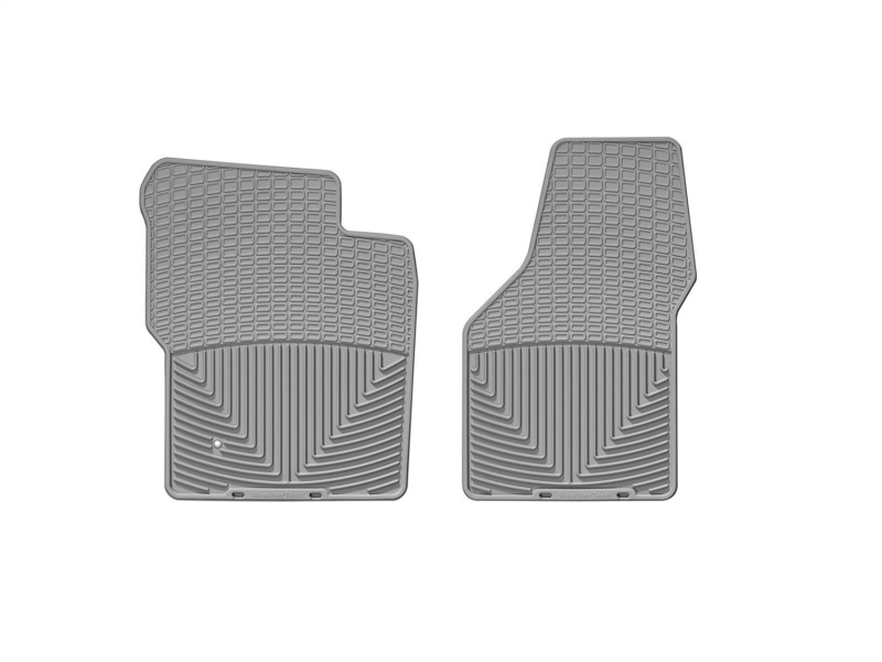 Ford F250 Super Duty Floor Mats - Front - WeatherTech - Rubber - Grey - `99-`07