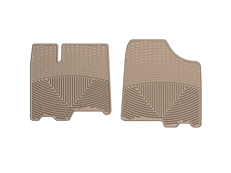 Toyota Sienna Rubber Floor Mats - Front - WeatherTech - All-Weather - Tan - `11-`12