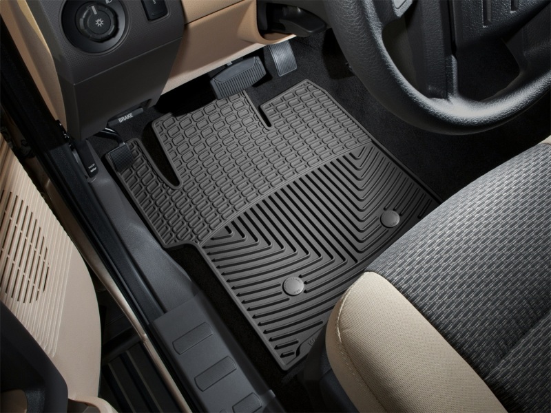 Ford Super Duty Floor Mats - Front - WeatherTech - Black - `11-`27