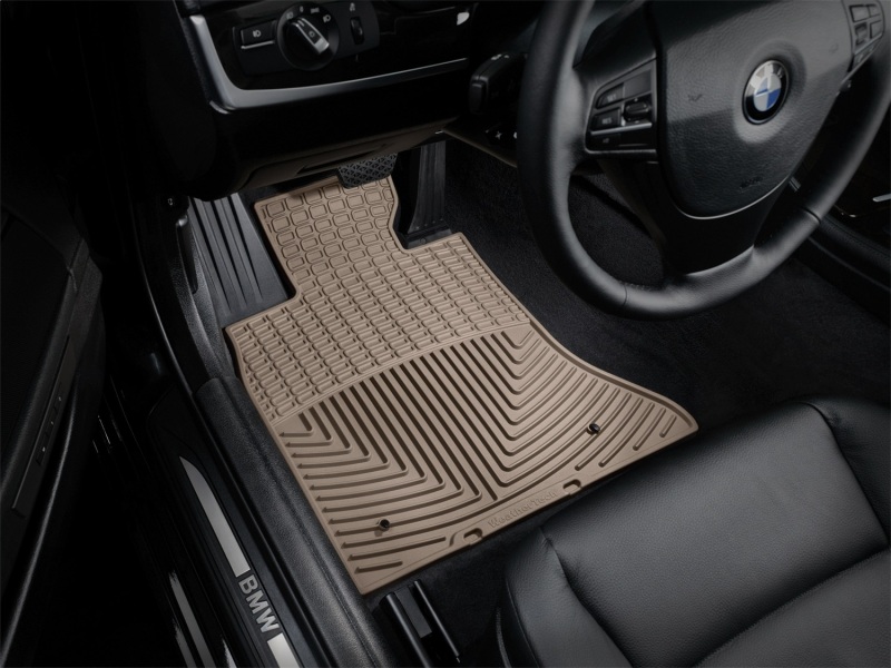 BMW 5 Series Floor Mats - Front - WeatherTech - Rubber - Tan - `11-`27