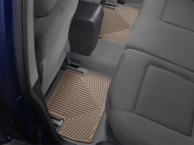 Nissan Sentra Rubber Mats - Rear - WeatherTech - All-Weather - Tan - `07-`12