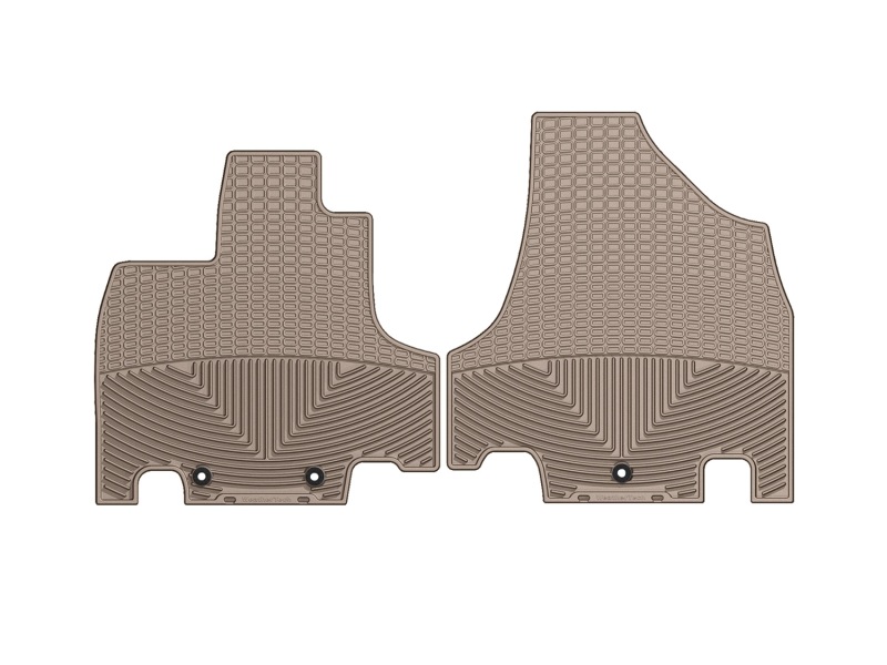 Honda Odyssey Floor Mats - Front (1) - WeatherTech - Rubber - Tan - `11-`27