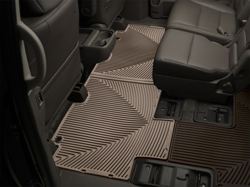 Honda Odyssey Floor Mats - Rear - WeatherTech - All-Weather Rubber - Tan - `11-`27