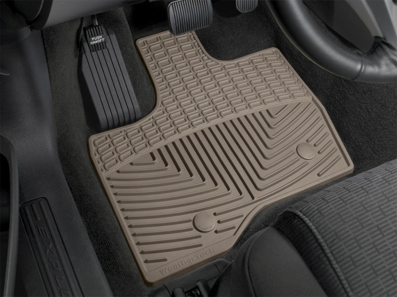 Ford Explorer Rubber Mats - Front - WeatherTech - Tan - `11-`27