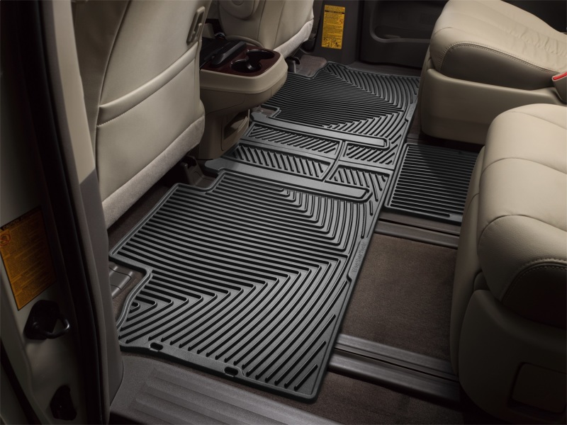 Toyota Sienna Floor Mats - Rear - WeatherTech - All-Weather - Black - `11-`27