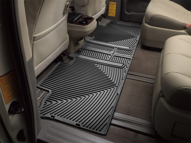 Toyota Sienna Floor Mats - Rear - WeatherTech - All-Weather - Black - `11-`27